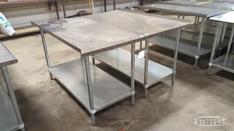 (2) Advance Tabco tables General Business Support Item