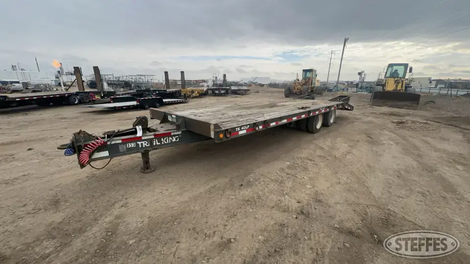 2002 Trail King TK40LP Flatbed Trailer