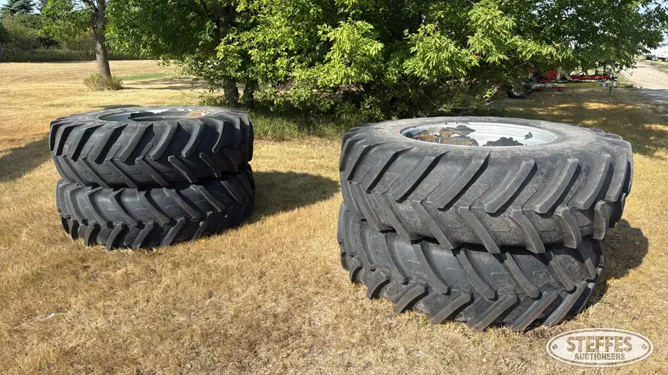 (4) Michelin Agribib 520/85R38 tires Tractor-Implement Tire