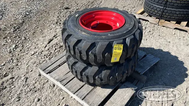 (2) 12x16.5 skid steer tires