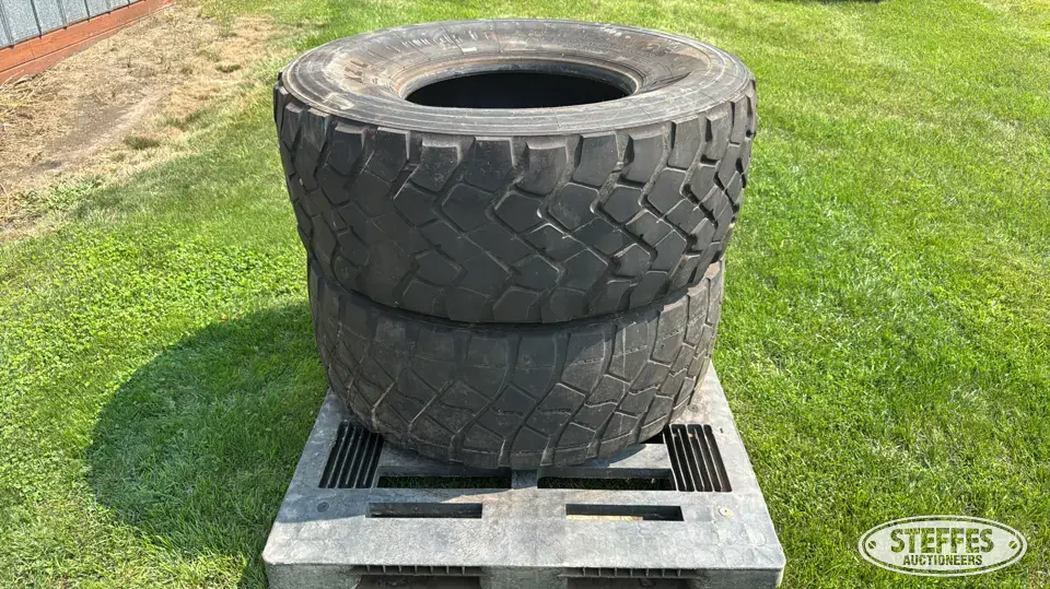(2) 445/65R22.5 tires Tractor-Implement Tire