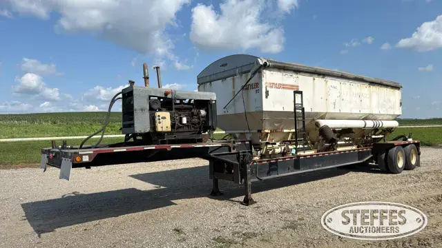 Tandem axle seed tender trailer