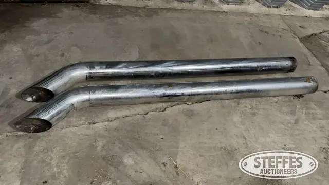 (2) Chrome semi stacks