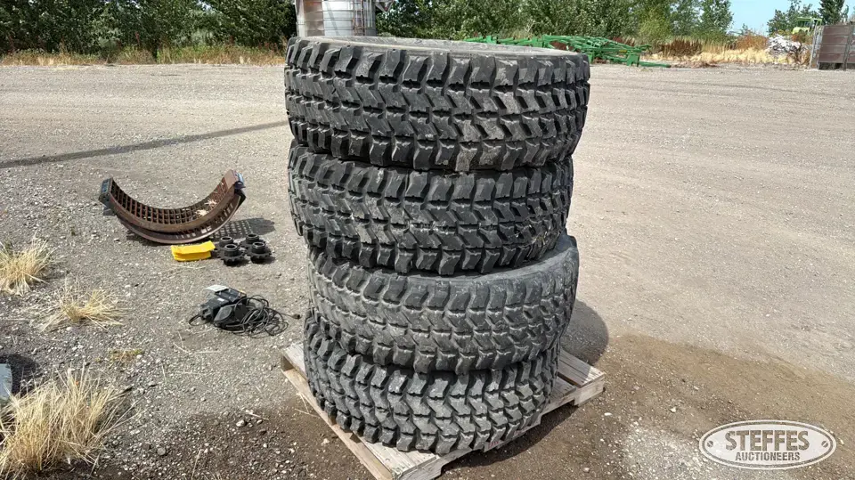 (4) Goodyear 395/85R20 tires Tractor-Implement Tire