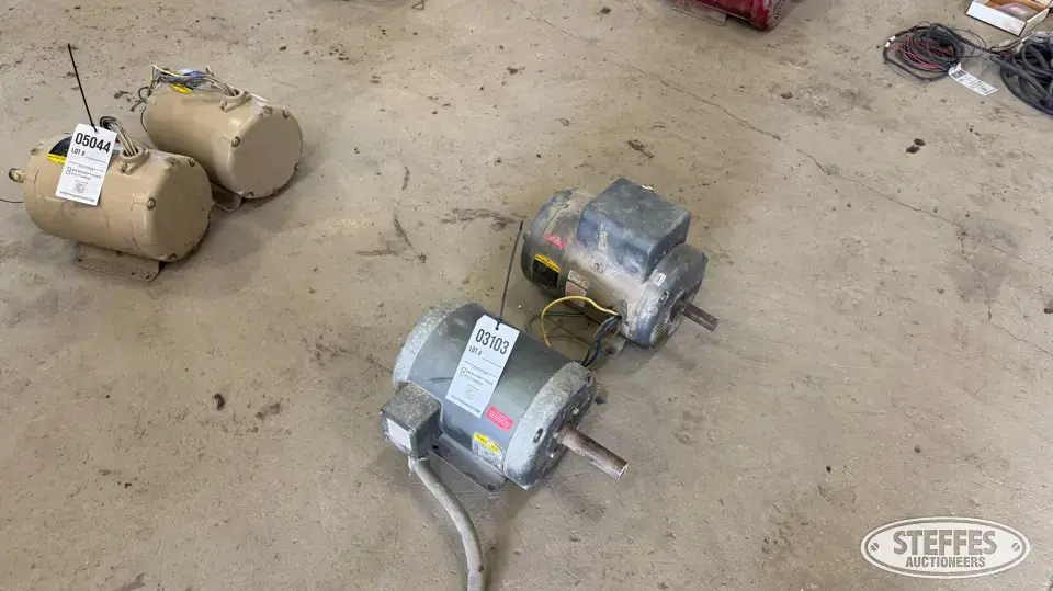 (2) Baldor electric motors Farm Support Item
