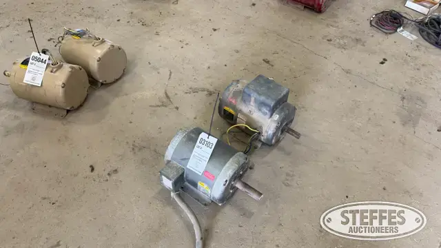 (2) Baldor electric motors