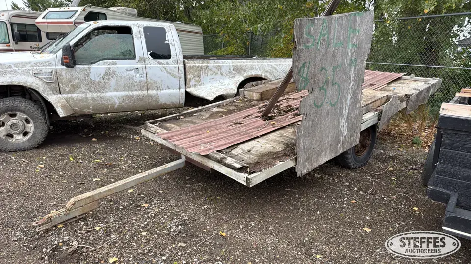 Shop-built trailer Flatbed Trailer
