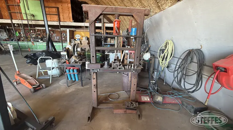 Shop-built press & Sears jack General Tools and Shop Supply