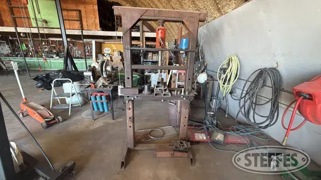 Shop-built press & Sears jack