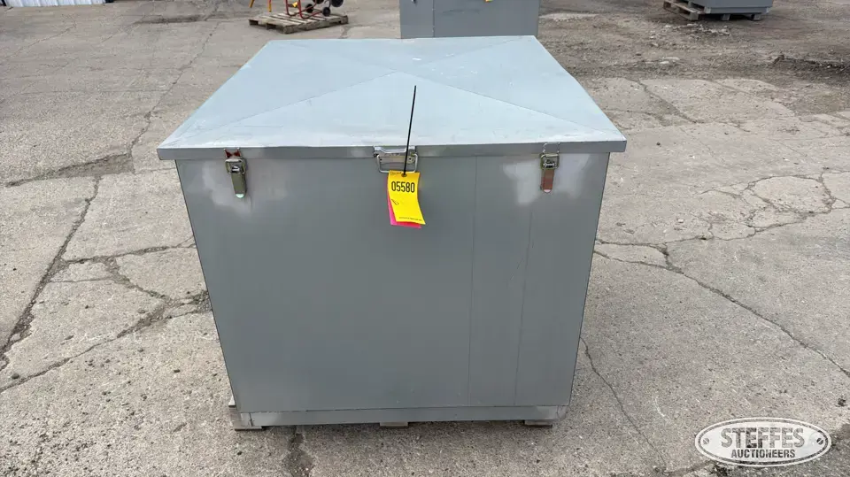 Steel lock box Storage and Bench