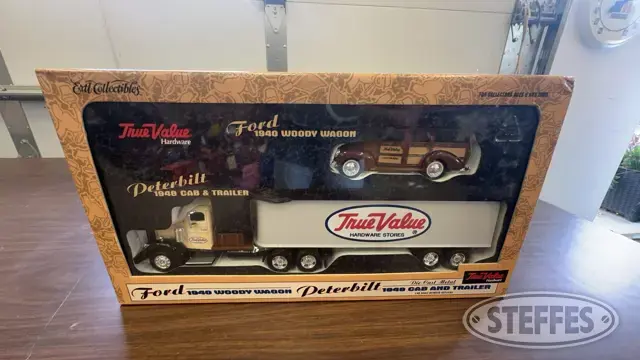 1940 Ford Woody Wagon & 1948 Peterbilt Cab & Trailer