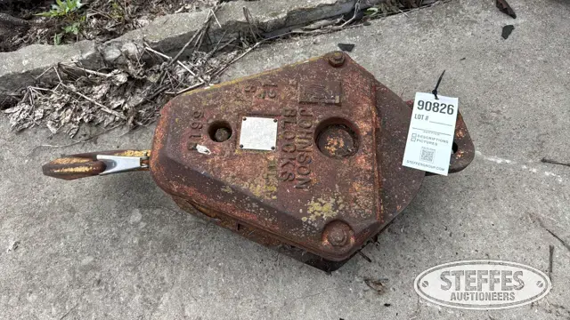 Johnson 12B 15-ton single sheave hook block