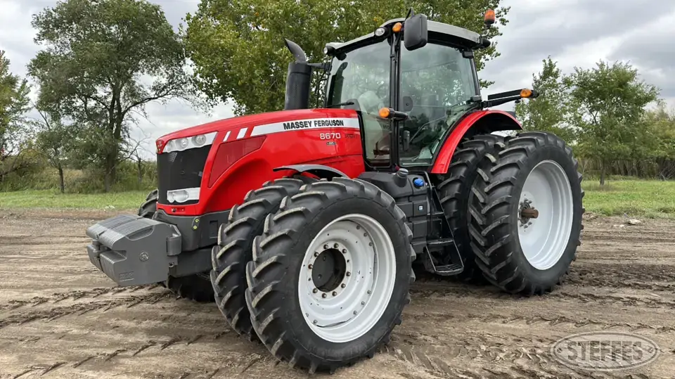 2012 Massey Ferguson 8670 MFWD Tractor