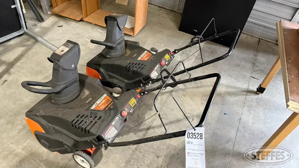 (2) Remington RM1200 Self-Propelled Snowblower