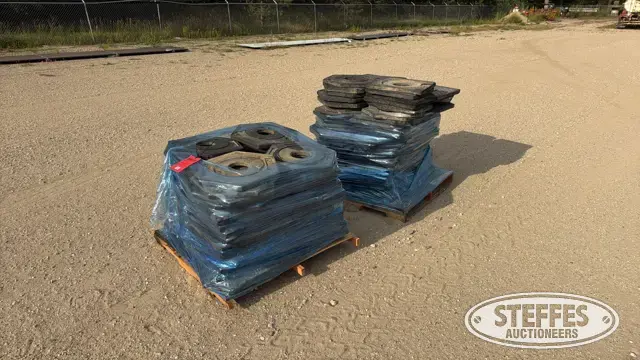 (2) Pallets of safety cone weights