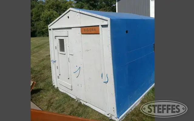 Shop-built collapsible fish house