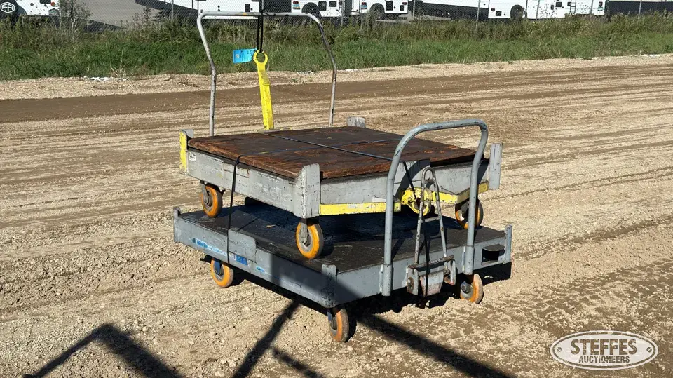 (2) Rolling carts Storage and Bench