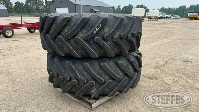 (2) BKT Agrimax Fortis 650/85R38 tires