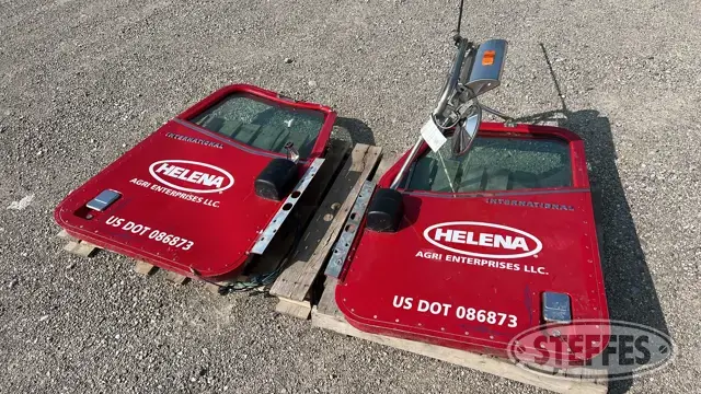 (2) International 9400 doors