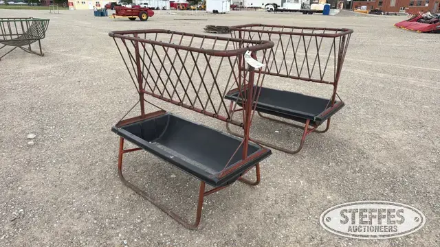 (2) Hay feeders