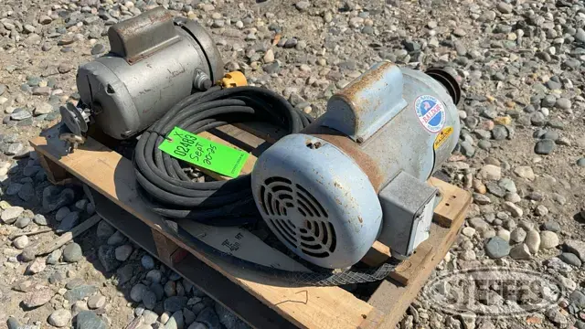 (2) Baldor electric motors