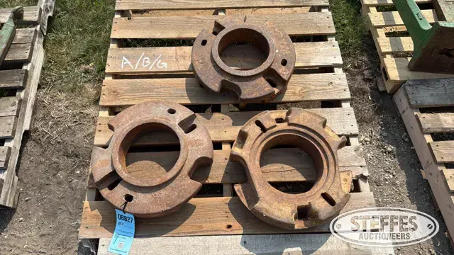(3) John Deere rear wheel weights