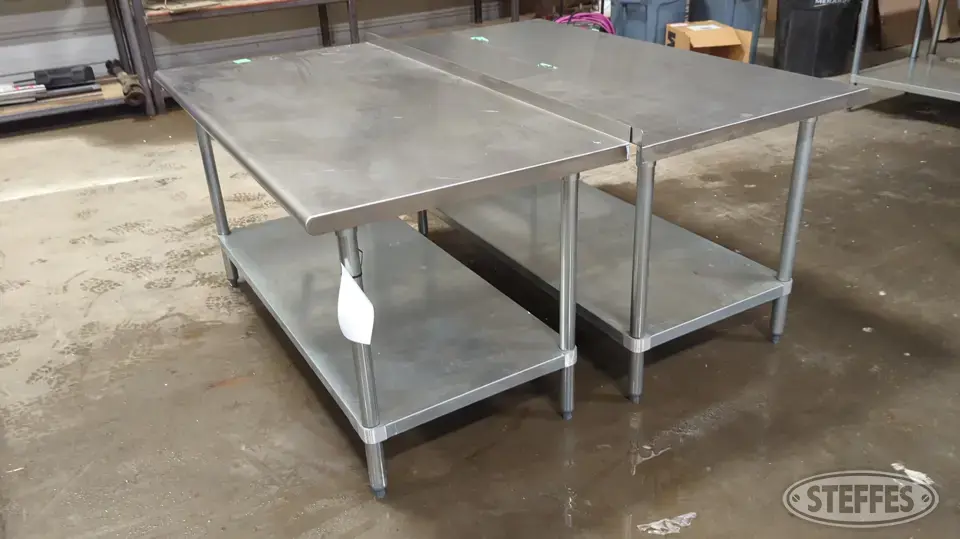 (2) Advance Tabco tables General Business Support Item