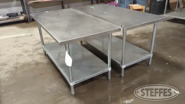 (2) Advance Tabco tables