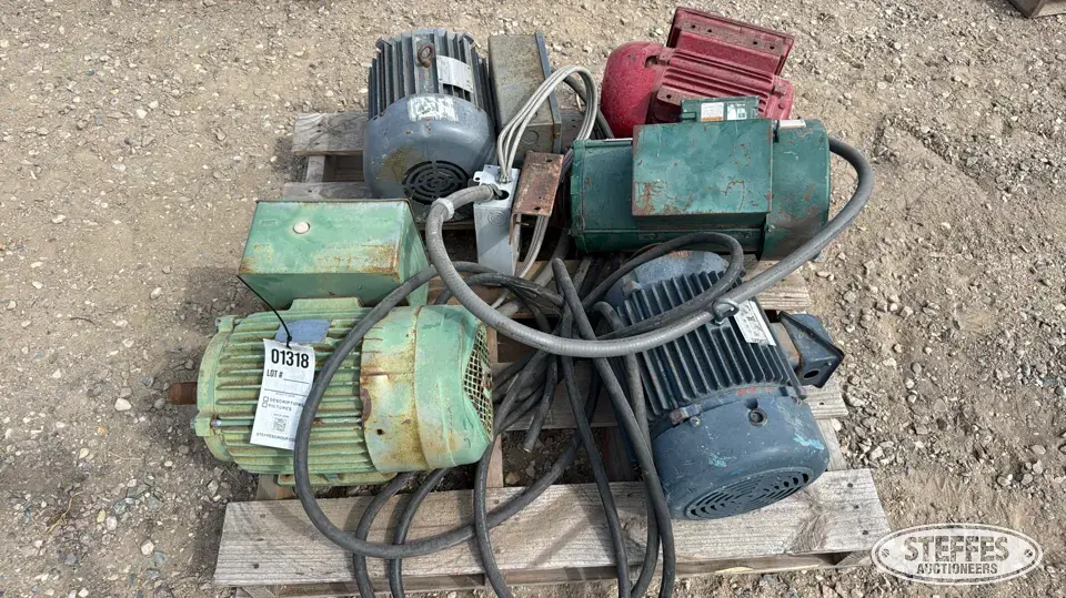 (5) Electric motors Farm Support Item