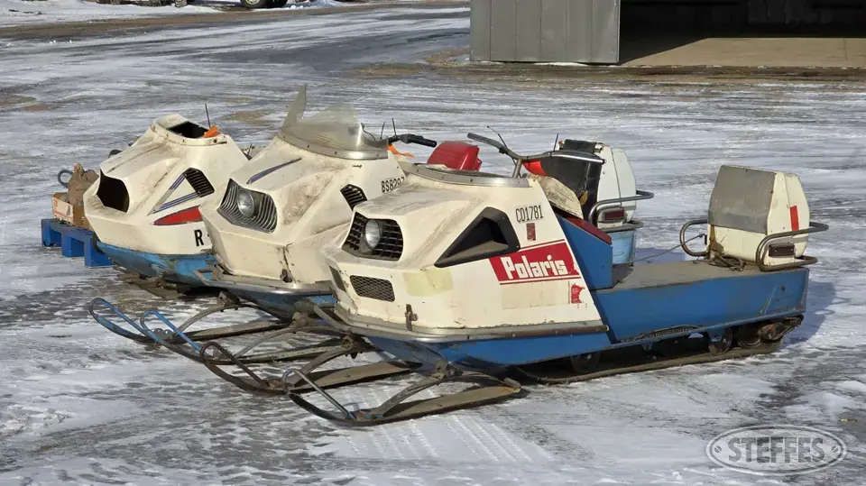 (3) Polaris snowmobiles