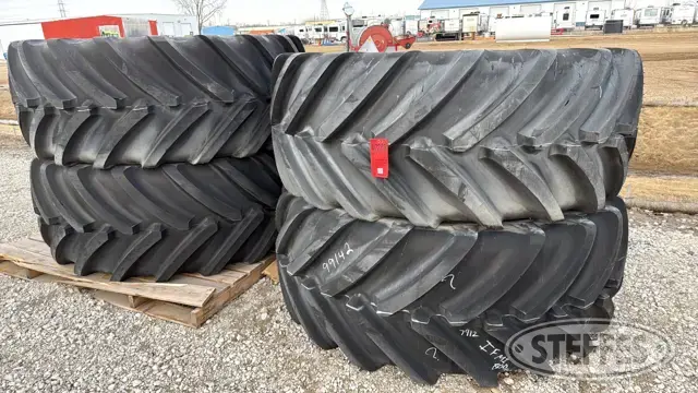 (4) Michelin AxioBib IF800/70R38 tires
