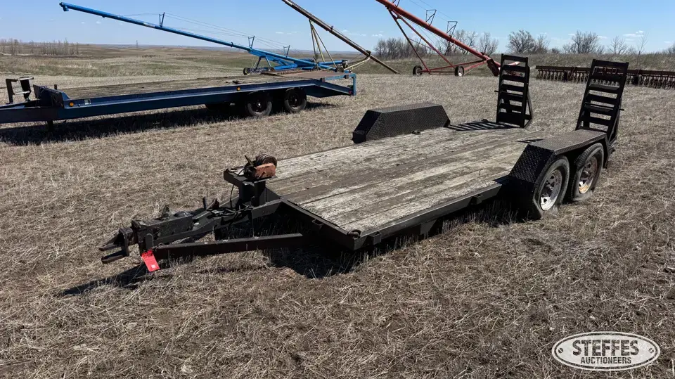 Shop-built tandem axle equipment trailer Utility Trailer