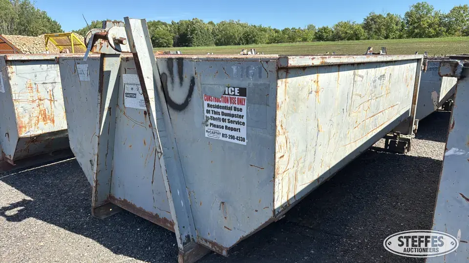 10 yd. roll-off dumpster Construction Support Item
