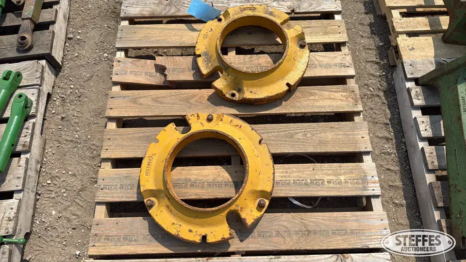 (2) John Deere rear wheel weights Tractor Part