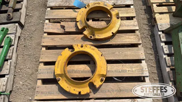 (2) John Deere rear wheel weights