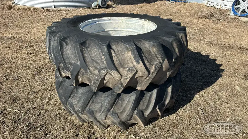 (2) Firestone Deep Tread 20.8-38 tires Tractor-Implement Tire