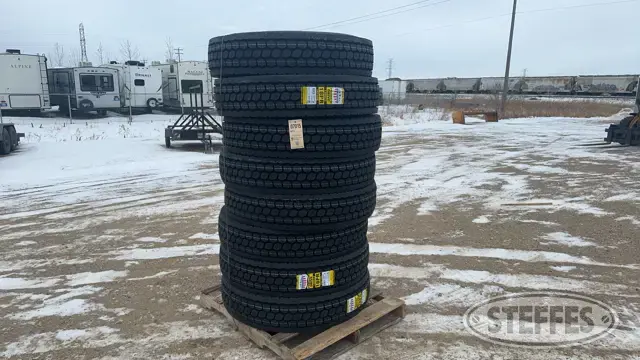 (8) Zwarth 11R24.5 drive tires