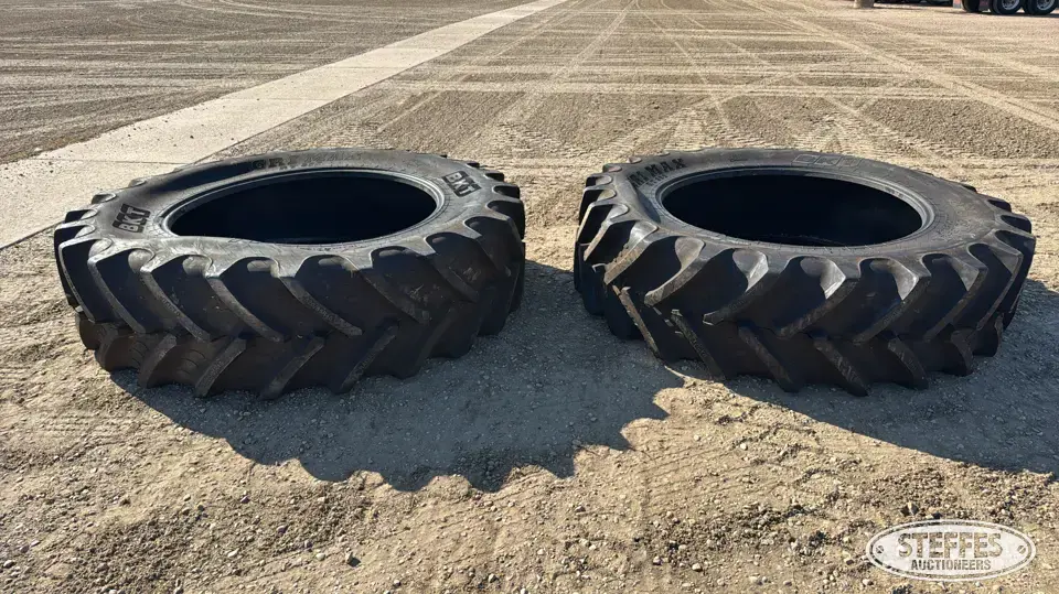 (2) BKT AgriMax 520/85R46 Tractor-Implement Tire