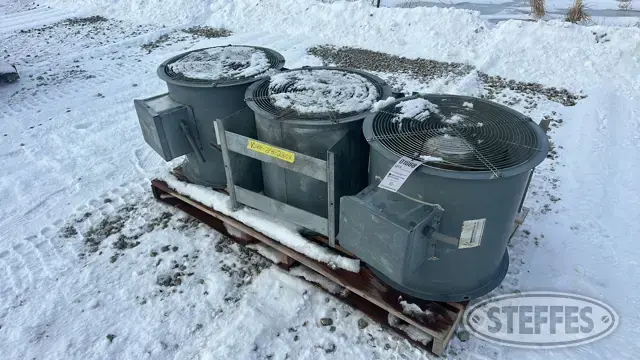 (3) Spread-All aeration fans