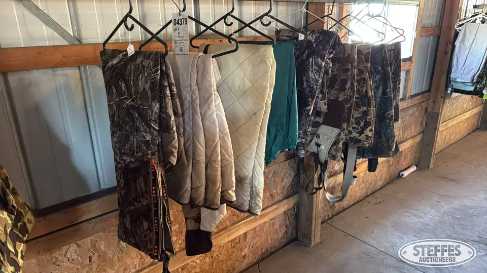(9) Camouflage pants & bibs Personal Property
