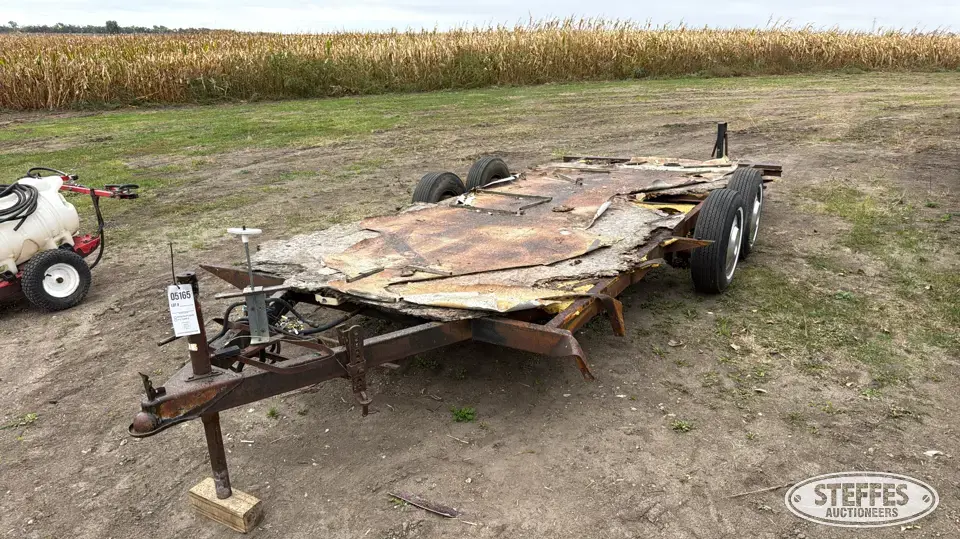 Shop-built tandem axle equipment trailer Utility Trailer