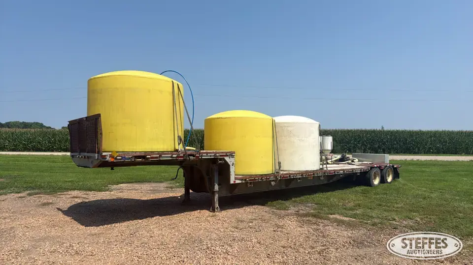 Shop-built step deck trailer
