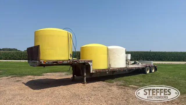 Shop-built step deck trailer