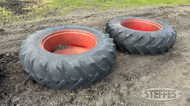 (2) Goodyear 18.4-38 tires