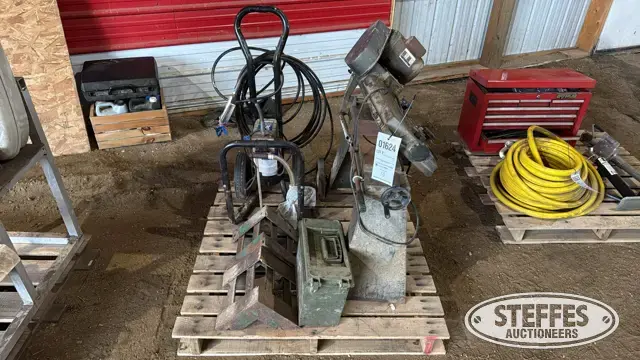 Band saw & paint sprayer