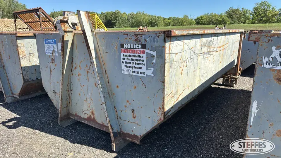10 yd. roll-off dumpster Construction Support Item