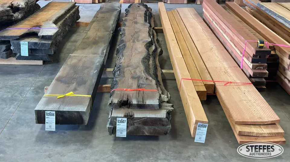 (3) Redwood slabs Business Inventory