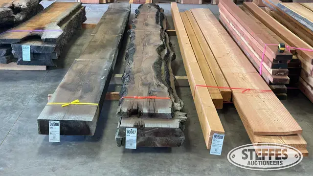 (3) Redwood slabs