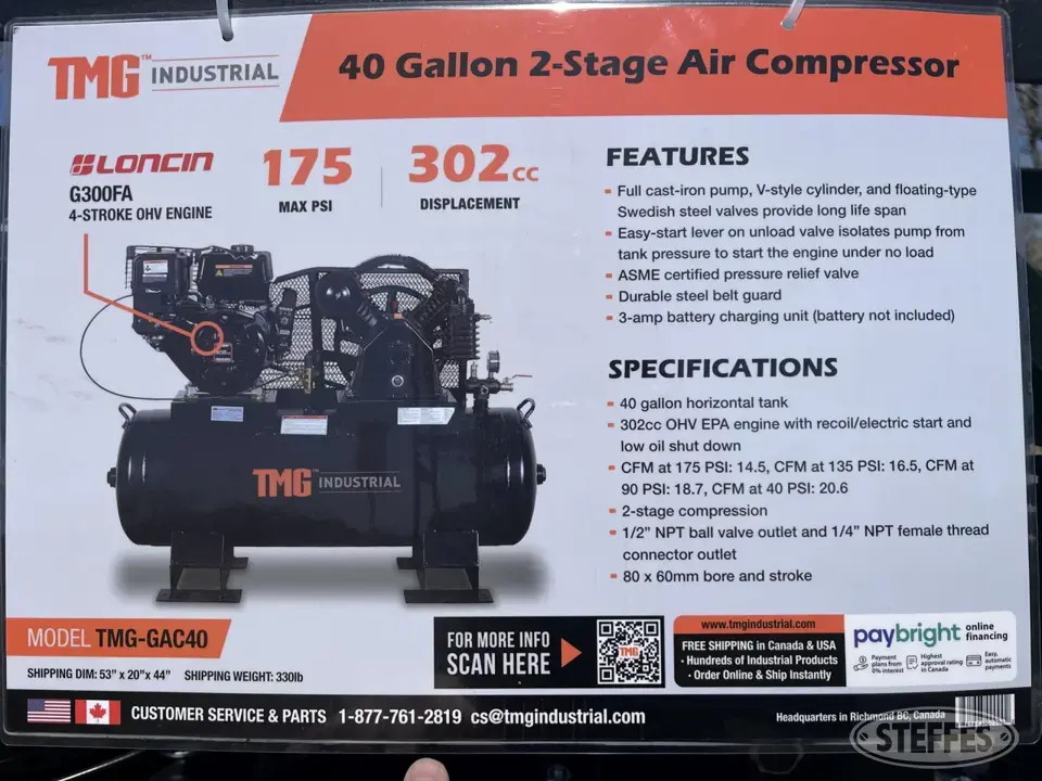 2023 TMG GAC40 Air Compressor