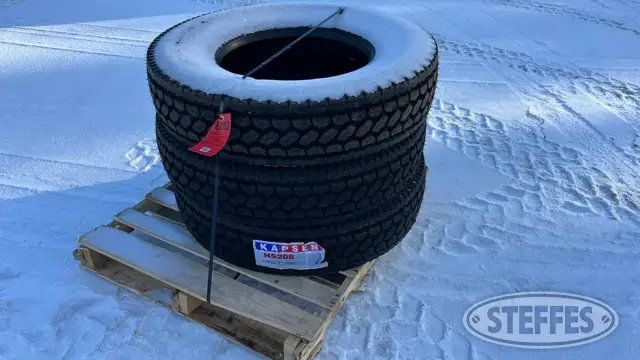 (3) Kapsen 11R22.5 tires